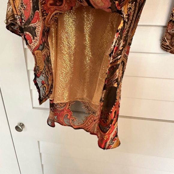 Vintage Silk Ginger & Java Embellished Mini Dress - Picture 9 of 15